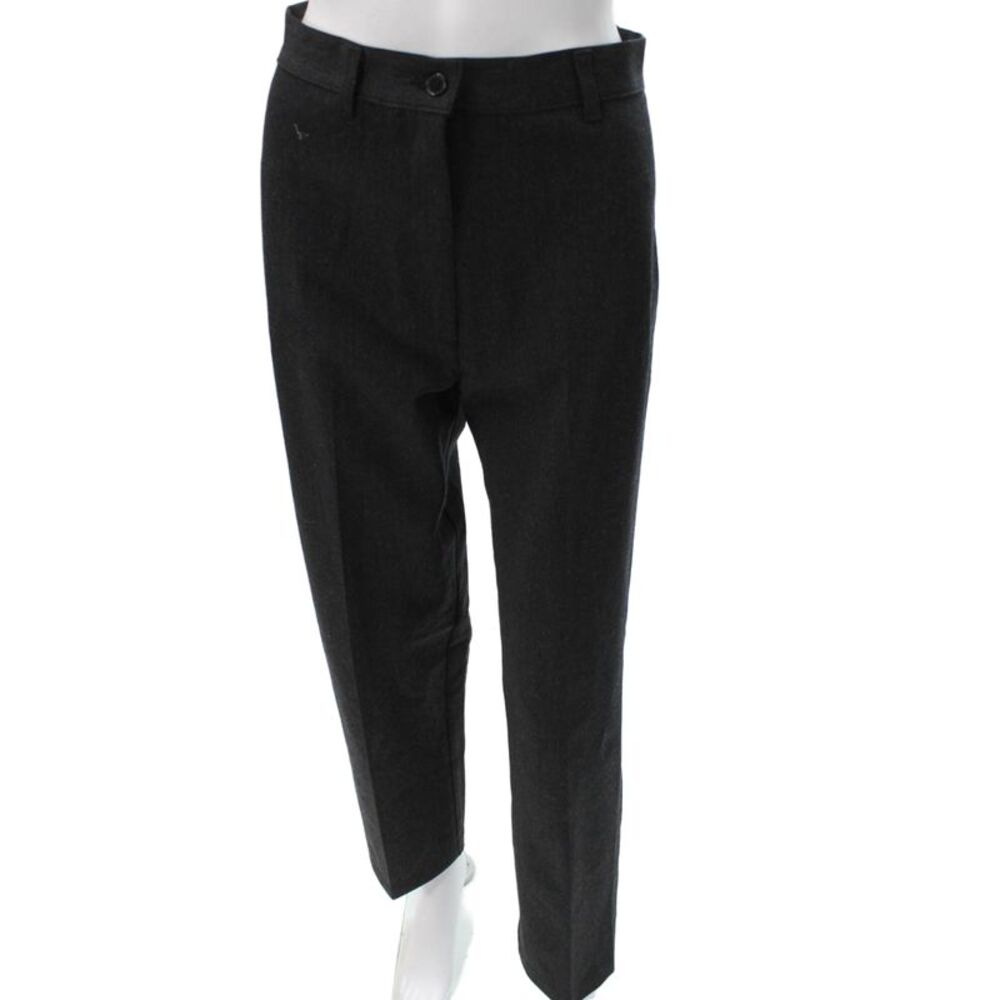 Transit Par Such Women Gray Wool Dress Pants Button Size 3